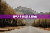 属羊人今日运势水墨先生，属羊人今日运势每日运程