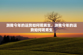 测我今年的运势如何呢男生，测我今年的运势如何呢男生