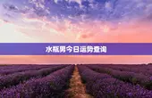 水瓶男今日运势查询，水瓶男生今日运势查询