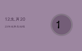 12生肖2023年运势及运程，2023年运程十二生肖运程属