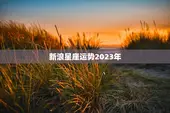 新浪星座运势2023年，新浪星座运势2023年每日运程