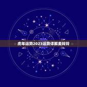 虎年运势2023运势详解麦玲玲(事业财运双丰收)