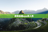 夜间直播app真人秀，夜秀娱乐
