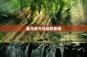 属马的今日运势查询，属马今日麻将运势查询