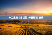 十二星座今日运势_每日运程_查询，今日星座运势查询